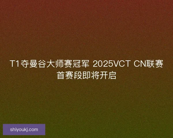 T1夺曼谷大师赛冠军 2025VCT CN联赛首赛段即将开启 T1夺曼谷大师赛冠军 2025VCT CN联赛首赛段即将开启