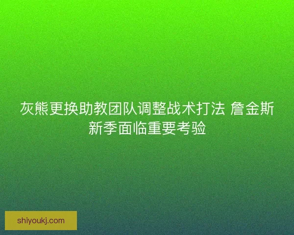 灰熊更换助教团队调整战术打法 詹金斯新季面临重要考验 灰熊更换助教团队调整战术打法 詹金斯新季面临重要考验